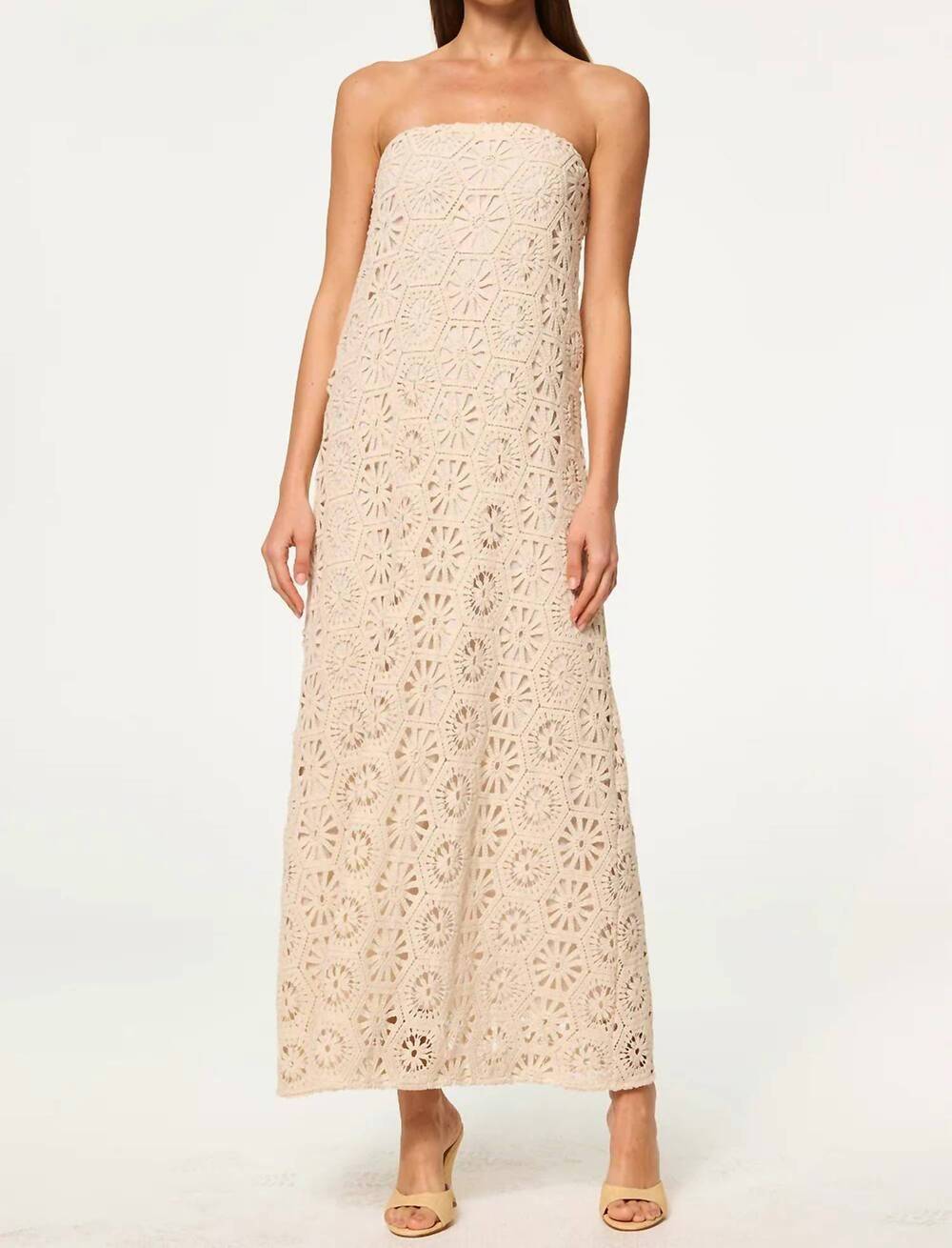 NEW MISA LOS ANGELES women's lucine dress in cotton crochet